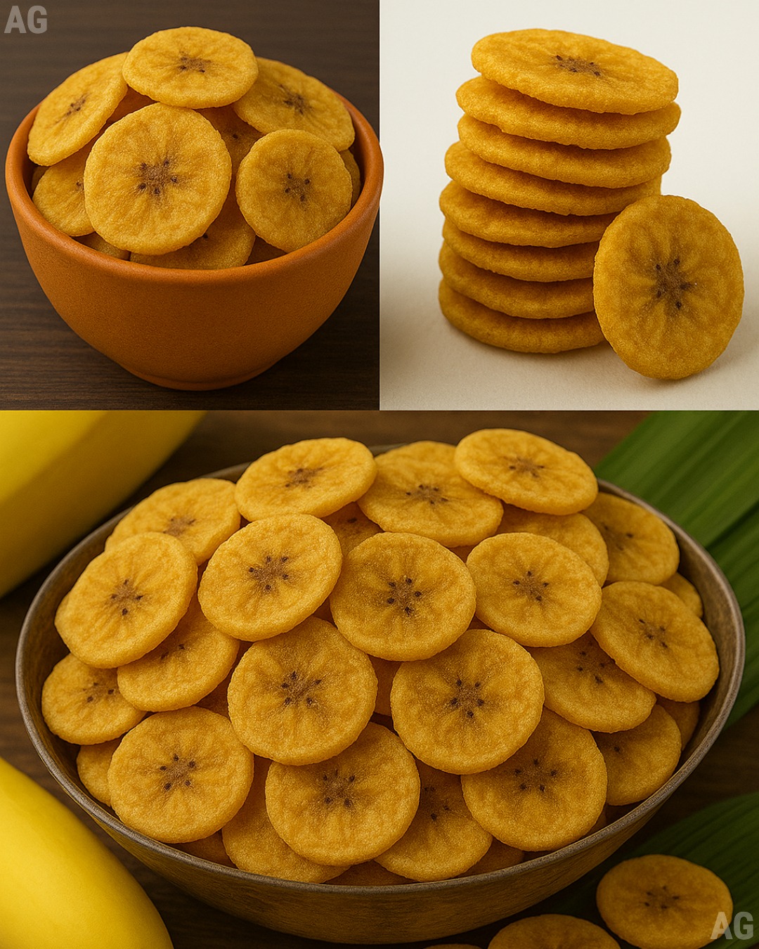Como Fazer Chips de bananas crocantes