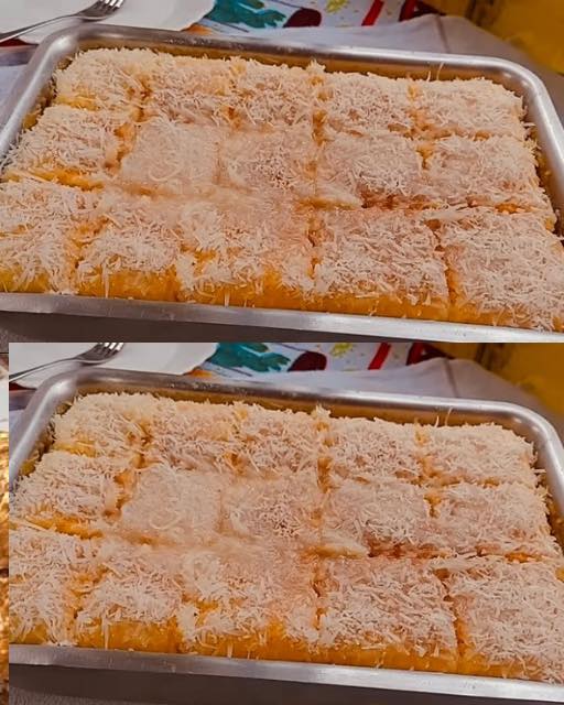 Bolo de maizena com coco