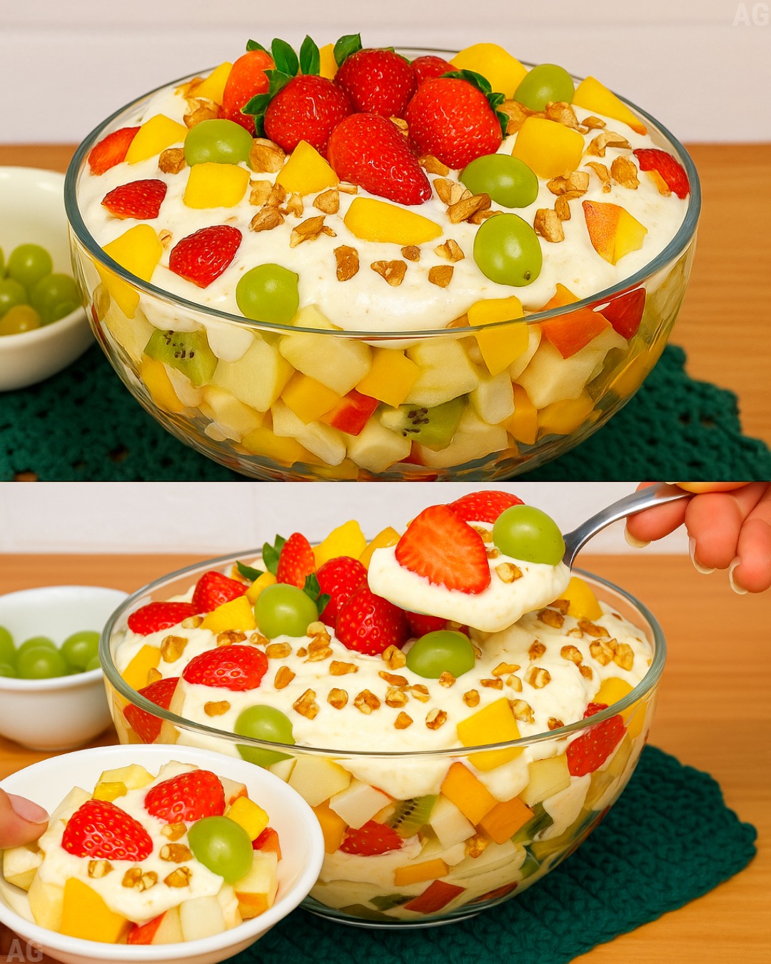 Sobremesa de Frutas Cremosa