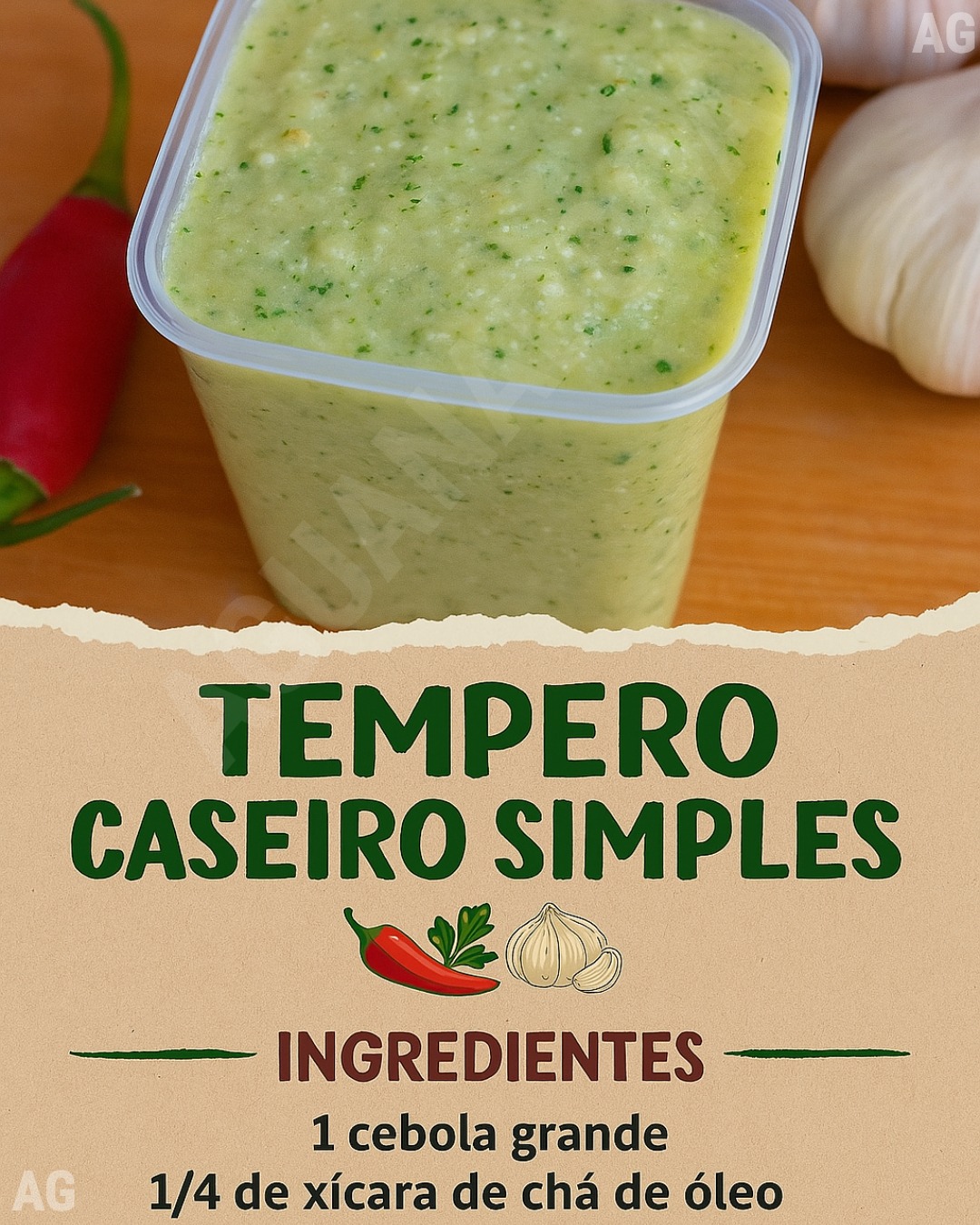 Receita de Tempero Caseiro