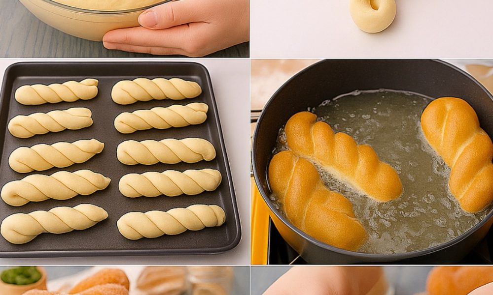 Bolinho de chuva em espiral