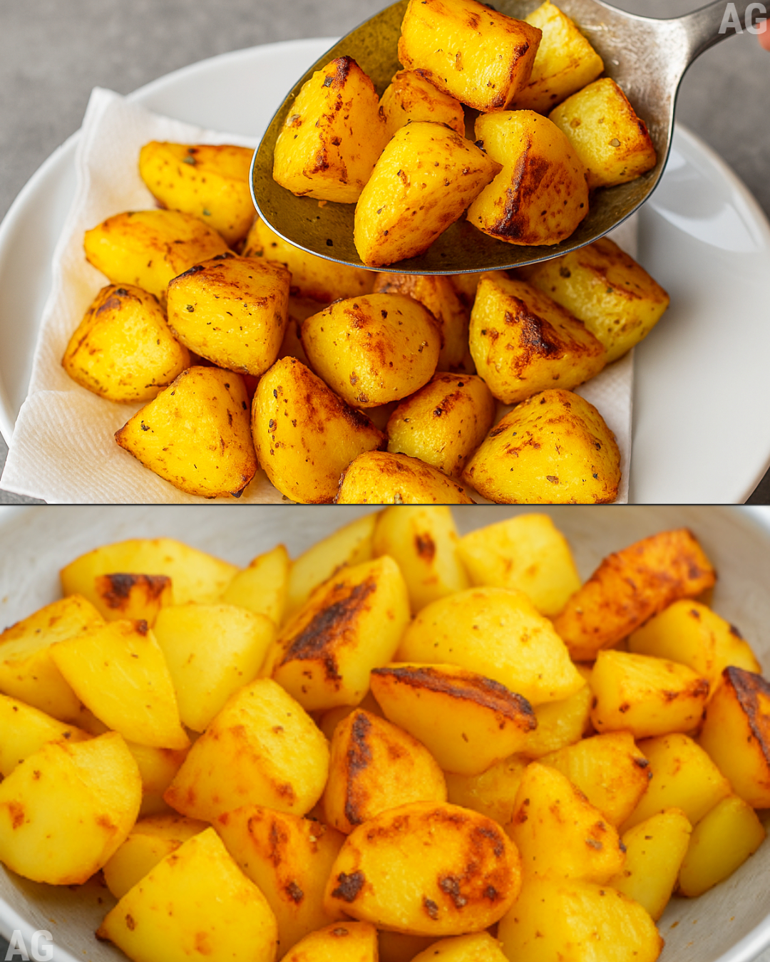 Batata sauté de restaurante