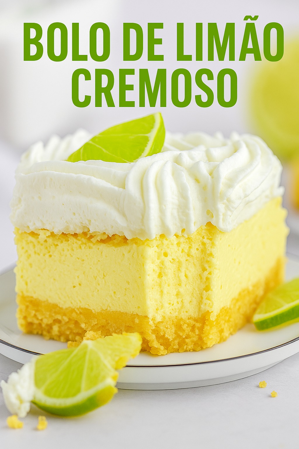 Bolo de Limão Cremoso Gelado