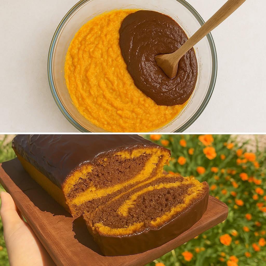 Bolo Mesclado de Cenoura com