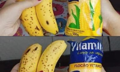 bolinhos de banana e farinha de milho
