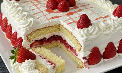 Receita de Bolo de Morango