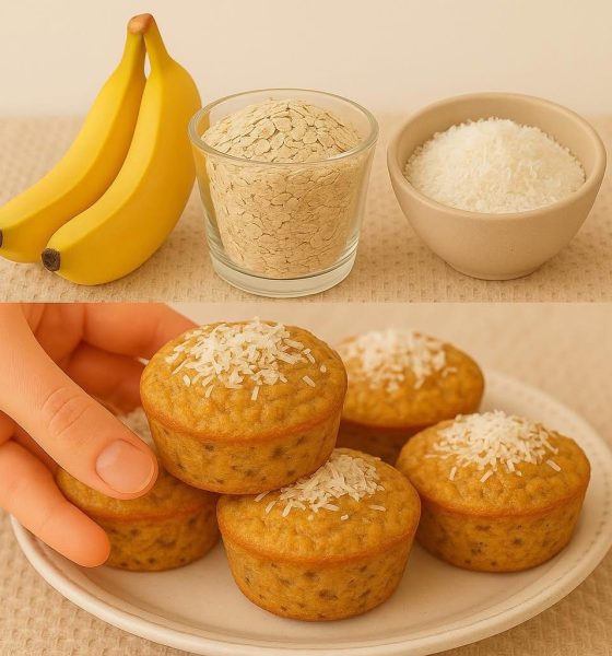 Muffins Saudáveis de Banana