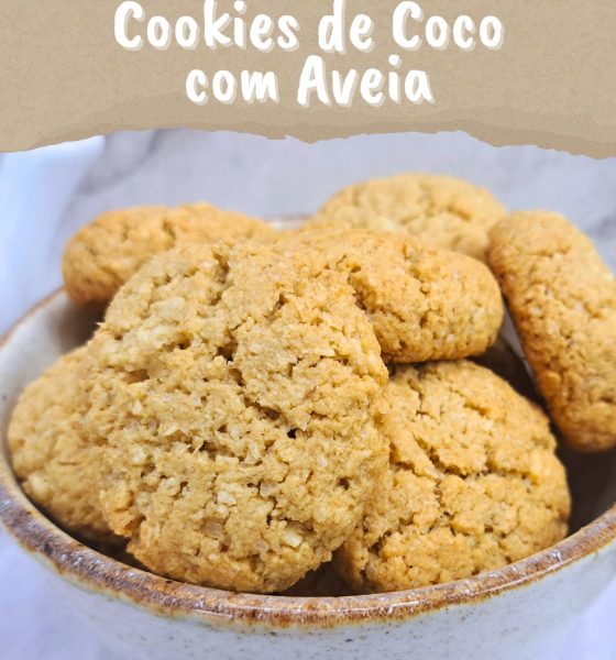 BOLACHINHAS DE COCO COM AVEIA SEM FARINHA DE TRIGO
