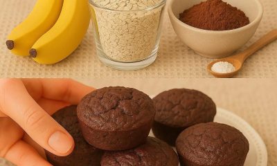Muffins Saudáveis de Cacau com Aveia