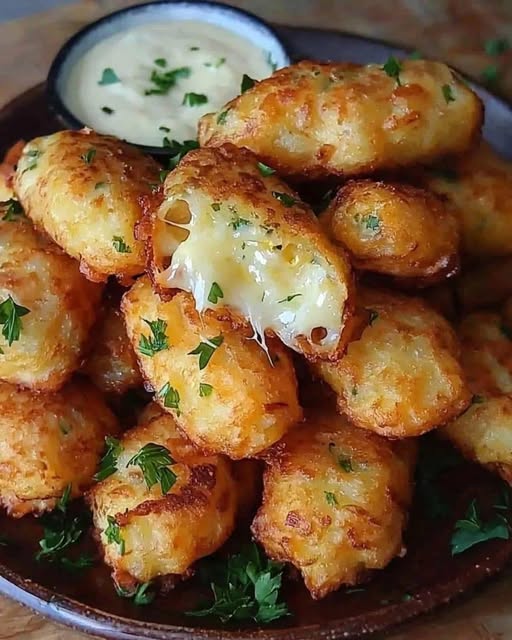 Bolinho de Chuva Salgado com Queijo e Ervas