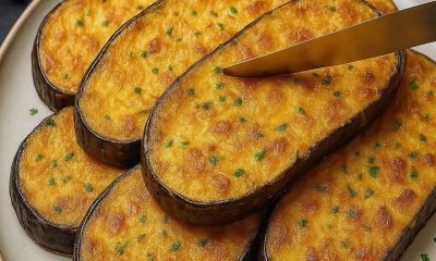 Berinjela Gratinada ao Forno.