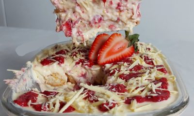 Pavê de Morango sem ir ao fogo