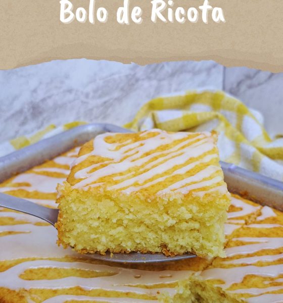 BOLO DE RICOTA ÚMIDO, MACIO E DERRETE NA BOCA