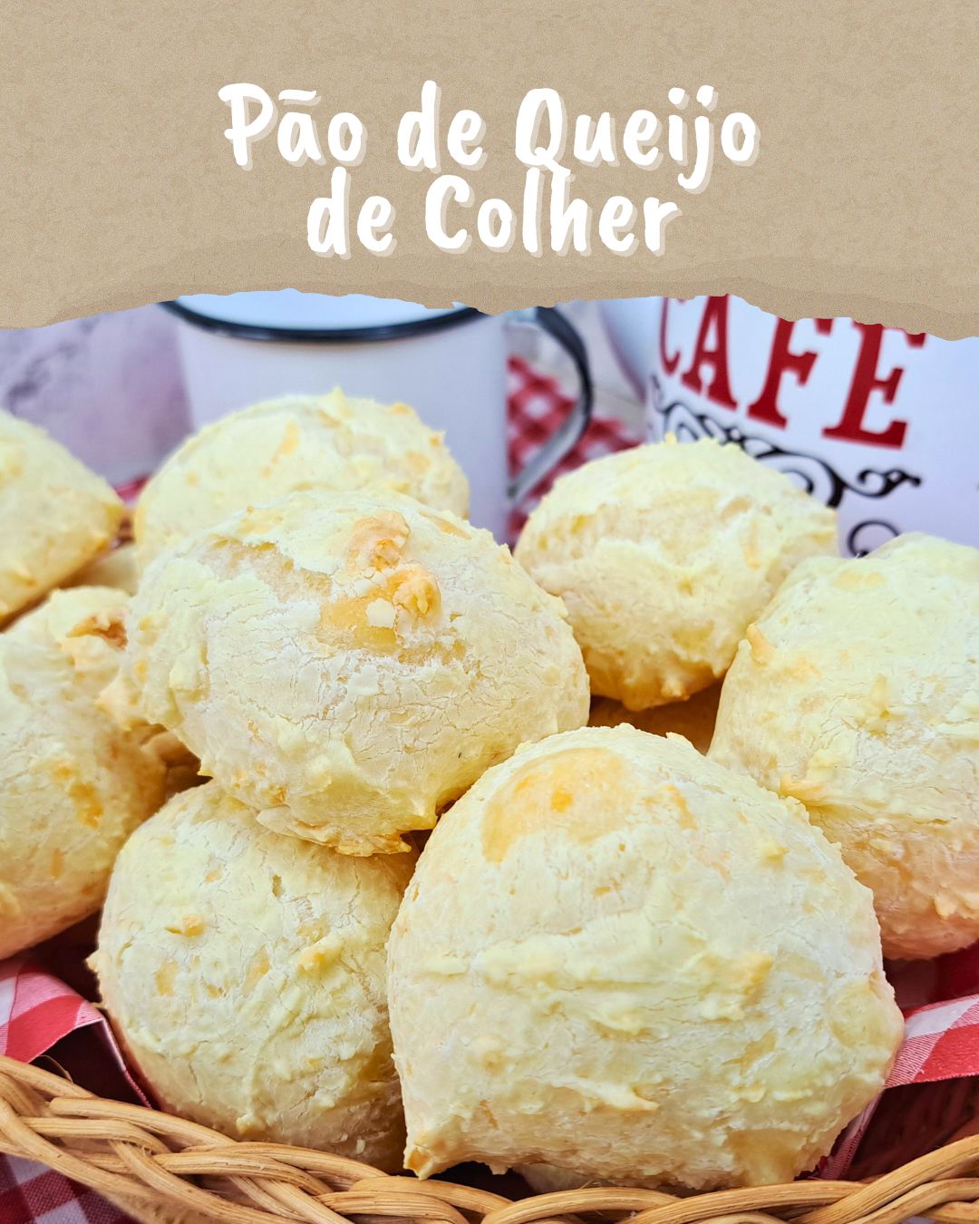 PÃO DE QUEIJO DE COLHER SEM SOVAR