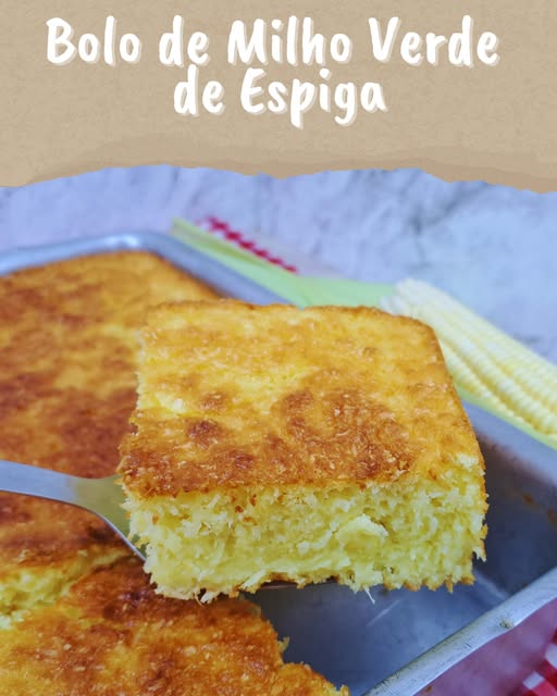 Bolo de Milho Verde de Espiga