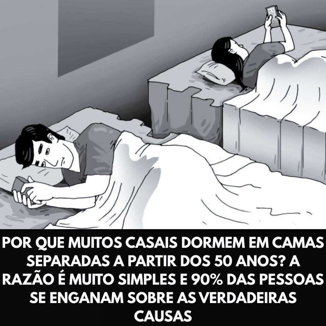 casais dormindo em camas separadas